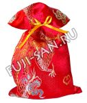 Подарочный мешочек, красный, 12,5х20см
