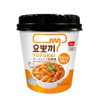 Рисовые Токпокки с куриным вкусом Dak Galbi Topokki, 120 г, Корея