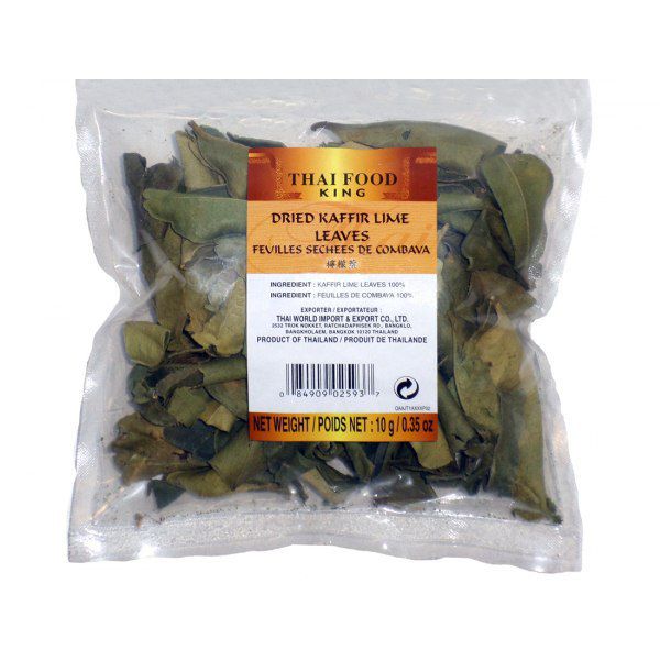 Кафрский лайм Тай Фуд Кинг (сушеные листья каффрского лайма),Thai Food King 10г
