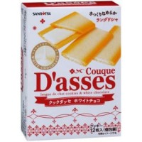 ПЕЧЕНЬЕ -"СЭНДВИЧ" D`ASSES С ПРОСЛОЙКОЙ ИЗ БЕЛОГО ШОКОЛАДА, 128г , ЯПОНИЯ