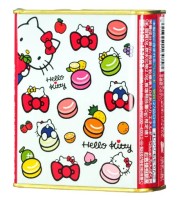 Леденцы Сакума "Хэллоу Китти" ассорти (8 фруктовых вкусов: клубника, ананас, лимон, апельсин, яблоко, дыня, виноград, персик) в жест/банке, Sakuma Seika 75г, Япония