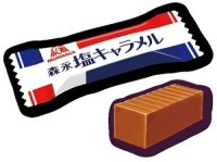 Молочные ириски Morinaga с морской солью и кальцием, 83 г, Япония