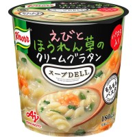 Суп-лапша б/п сливочная с креветкой и шпинатом Ajinomoto Knorr, 46 г, Япония